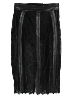 Elisabetta Franchi: Кожаная юбка 