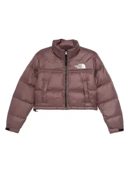 The North Face: Коричневая куртка  Nuptse