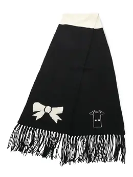 CHANEL Pre-Owned: Чёрный шарф 