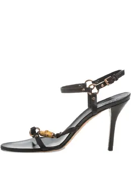 Gucci Pre-Owned: Чёрные сандалии 