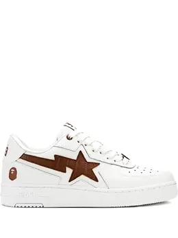 A BATHING APE®: Белые кроссовки 