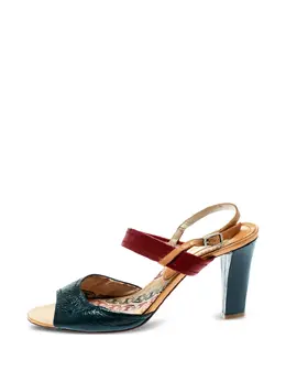 Céline Pre-Owned: Зелёные сандалии 