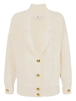Elisabetta Franchi: Белый кардиган 