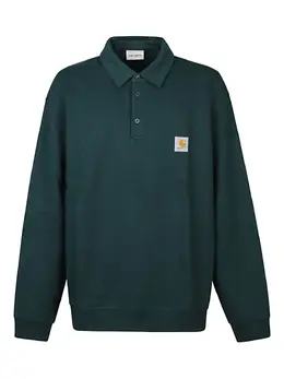 Carhartt WIP: Тёмное поло 
