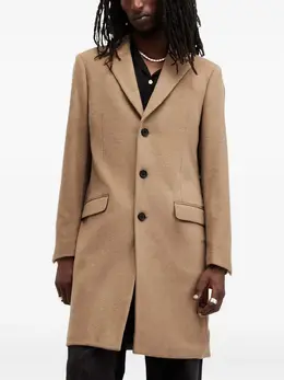 AllSaints: Однобортное пальто 