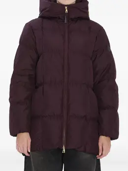 Moncler: Бордовая куртка 