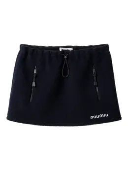 Miu Miu: Флисовая юбка 