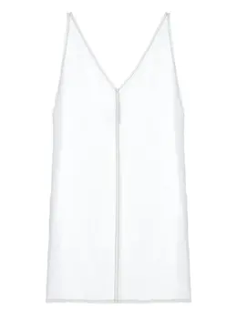 Carven: Платье с v-образным вырезом 