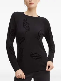 Armani Exchange: Чёрный свитер 