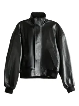 Balenciaga: Кожаная куртка 