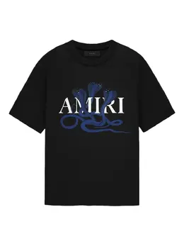 AMIRI: Футболка со змеиным принтом 