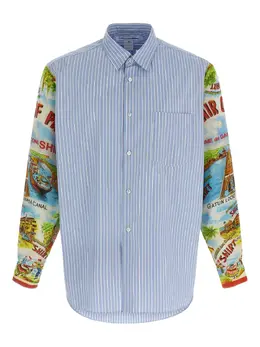 Comme Des Garçons Shirt: Рубашка в полоску 