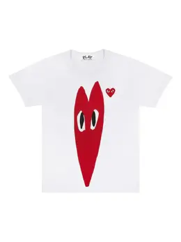 Comme Des Garçons Play: Белая футболка  Heart