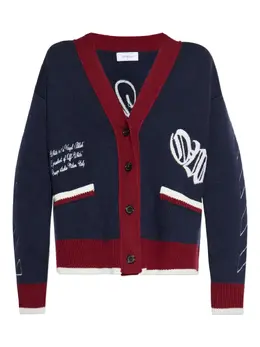 Off-White: Жаккардовый кардиган 