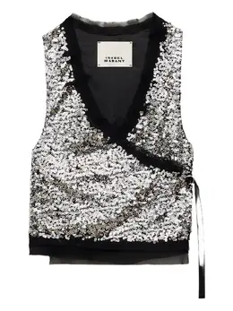 ISABEL MARANT: Чёрный жилет 