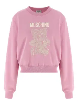 Moschino: Розовый свитшот  Teddy