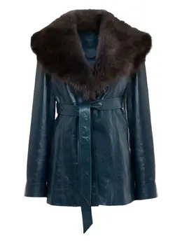 Chloé: Пальто на меху 