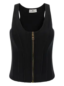 Elisabetta Franchi: Чёрный топ 
