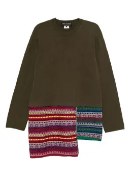 Comme des Garçons Homme Plus: Зелёный свитер 