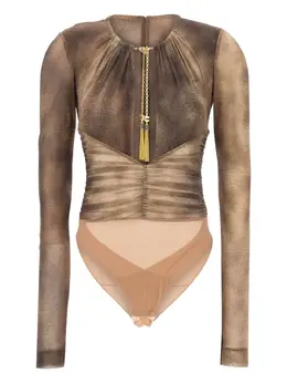 Elisabetta Franchi: Боди с принтом 