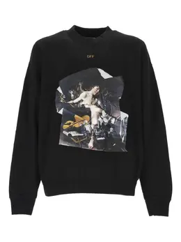 Off-White: Свитшот с принтом 