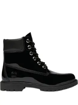 Timberland: Чёрные ботинки 