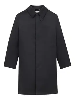 Saint Laurent: Однобортное пальто 