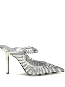 Jimmy Choo: Серебристые босоножки 