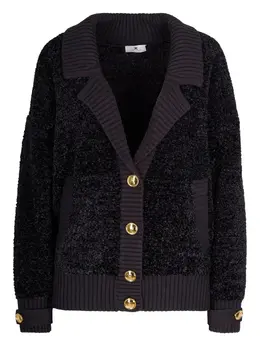 Elisabetta Franchi: Чёрный кардиган 