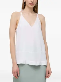 Armani Exchange: Блуза с v-образным вырезом 
