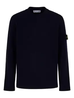 Stone Island: Синий свитер  Compass