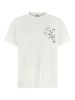 Off-White: Хлопковая футболка 