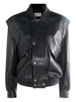 Saint Laurent: Кожаная куртка 