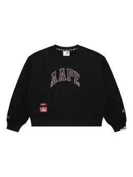 AAPE BY *A BATHING APE®: Чёрный свитшот 