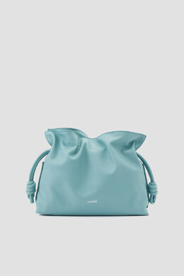 Loewe: Серебристый клатч  Flamenco