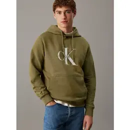 Calvin Klein Jeans: Зелёная толстовка 