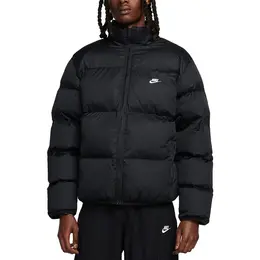 NIKE: Чёрный пуховик  Club