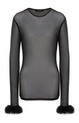 Mugler: Чёрный топ 