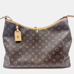 Louis Vuitton: Коричневая сумка 