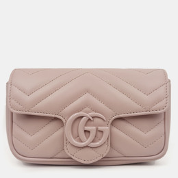 Gucci: Светлая сумка  GG Marmont