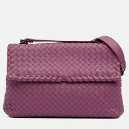 Bottega Veneta: Фіолетові сумки  Intrecciato