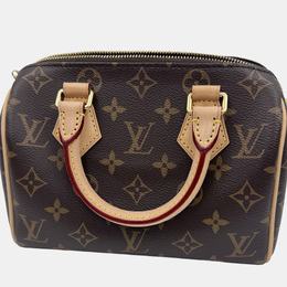 Louis Vuitton: Бежевая сумка на руку  Speedy
