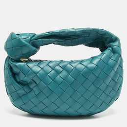Bottega Veneta: Зелёная сумка  Intrecciato