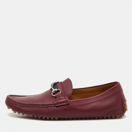 Gucci: Бордовые мокасины  Horsebit