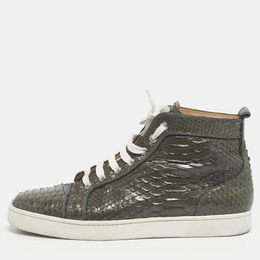 Christian Louboutin: Зелёные кроссовки 