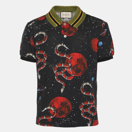 Gucci: Синее поло 