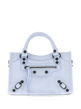 Balenciaga: Светлая сумка-шоппер 