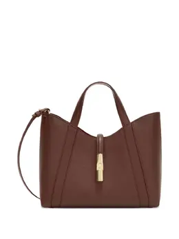 Furla: Коричневая сумка-шоппер 