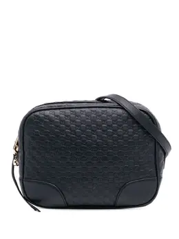 Gucci Pre-Owned: Чёрная сумка через плечо 