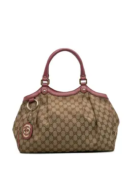 Gucci Pre-Owned: Коричневая сумка-шоппер 